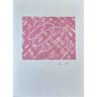 Erin Simon Original "Imperfection” (In Rose) Abstract Acrylic Painting For Sale