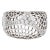 Cartier Nouvelle Vague Paris Ring Diamond 18k White Gold Sz 6 Vintage c2000 For Sale