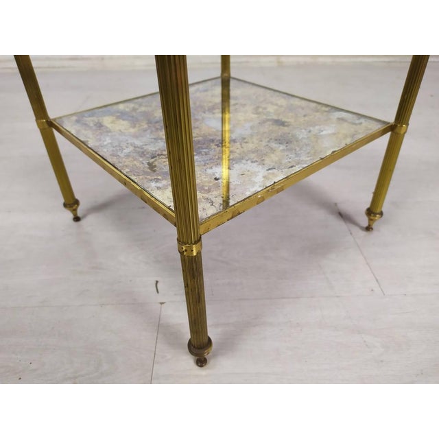 Gold Gilded Bronze Side Table, 1950s For Sale - Image 8 of 14