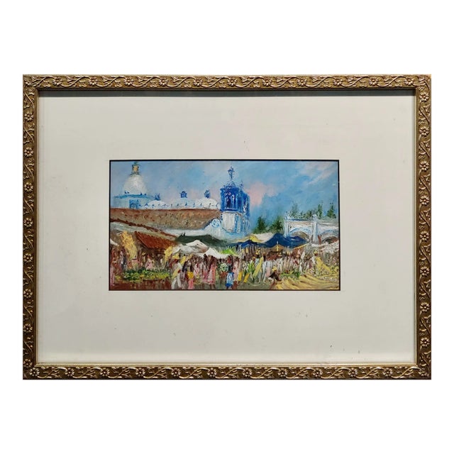 Rodolfo Morales -Art Market in Oaxaca - Oil Painting For Sale