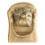 19th Century English Brass Bulldog Door Knocker For Sale