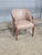 Late 20th Century Late 20th Century Taupe Leather Club Chair With Mahogany Frame For Sale - Image 5 of 10