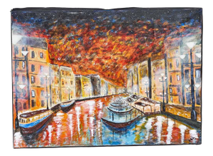 Venice, 2000s, Oil Painting on Canvas