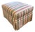 1990s Rolling Plaid Ottoman by Jessica Charles For Sale