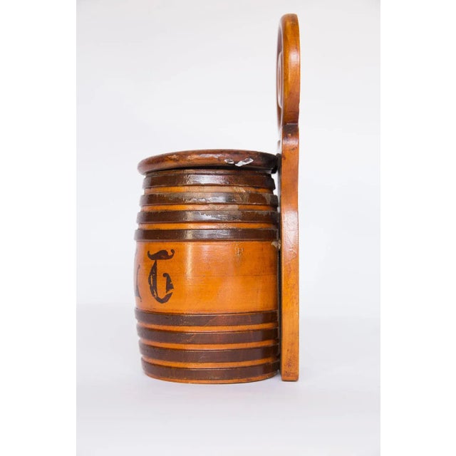 Transitional Turned Mixed Wood Salt Cellar For Sale - Image 3 of 7