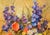 1980s Hermann Dieste, Still Life with Wildflowers, 1980s, Oil Painting, Framed For Sale - Image 5 of 12