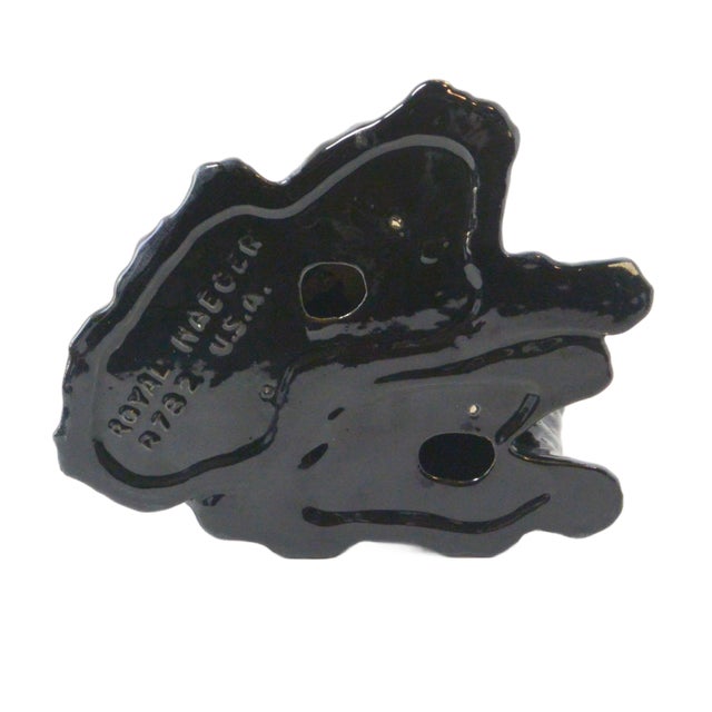 Black 1940s Royal Haeger "Bunch O' Collie Pups" Figurine in Ebony Glaze For Sale - Image 8 of 9