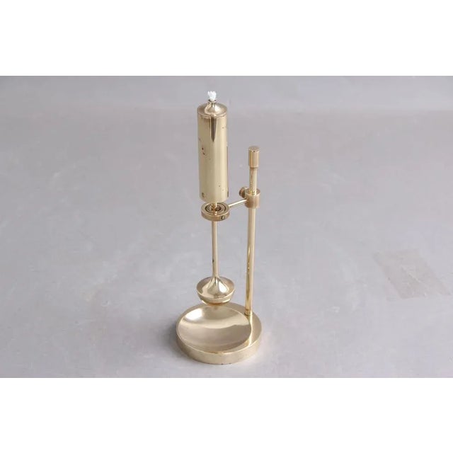 Danish Ship Oil Lamp in Brass with Gyro Suspension, 1970s For Sale - Image 3 of 8