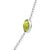 Contemporary 14K White Gold Bezel Set Mixed Gemstone 7 Station Adjustable 18"-24" Necklace For Sale - Image 3 of 6