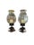 Brutalist Late 20th Century Pair of Jan Barboglio Hand-Forged Iron & Glass Hurricane Candle Holders For Sale - Image 3 of 7