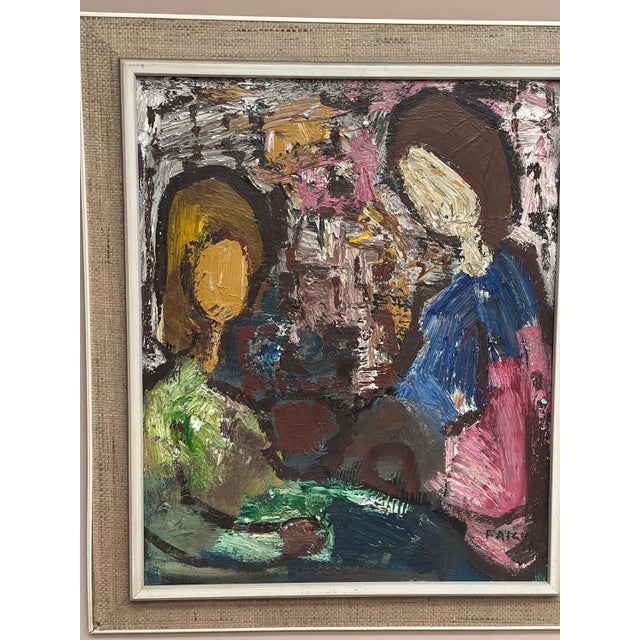 Gösta Falck, Girls in Interior, 1960s, Oil on Canvas, Framed For Sale - Image 18 of 18
