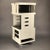 Elegant double-sided rotating bar cabinet, in the style of Gio Colombo, with a 1960s design. Structure in black lacquered...