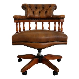 Chesterfield Desk Chair, 2000s For Sale