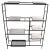 Iron and Marble Shelf with Adjustable Shelves Attributed to Weinberg For Sale - Image 13 of 13