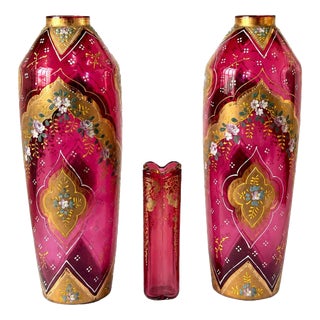 Crystal Jugs and Flowerpot, Set of 3 For Sale