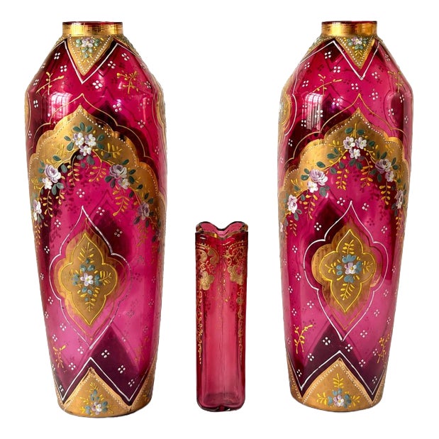Crystal Jugs and Flowerpot, Set of 3 For Sale