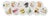 Zodiac White Vegan Leather Round Pebble Placemat, Set of 12 For Sale