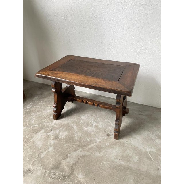 Brutalist Oak Coffee Table, 1950s For Sale - Image 17 of 18