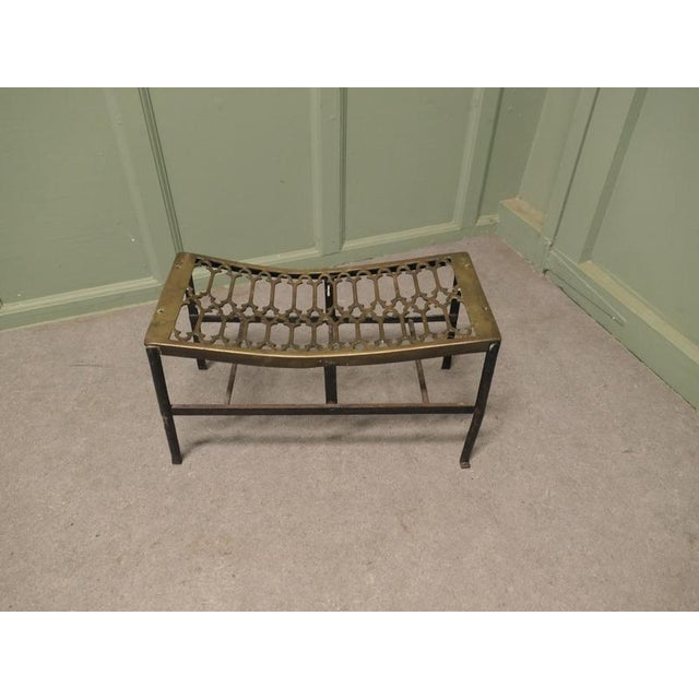 Large Blacksmith Made Iron and Brass Footman A superb large piece, big enough to display all of your cookware of even sit...