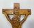 Big Vintage Hand Carved Wood Folk Art Religious Jesus Crucified Cross Sculpture For Sale - Image 11 of 15