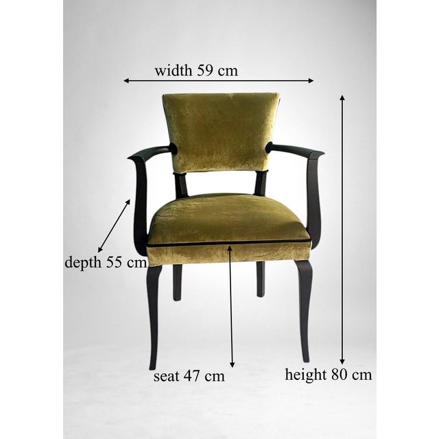 Mid 20th Century Art Decò Pair of French “Bridge” Chairs For Sale - Image 18 of 18