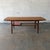 Mid-Century Modern Vintage Danish Modern Teak Coffee Table With Pull-Out Tray and Woven Shelf, Circa 1960's Mid Century For Sale - Image 3 of 7