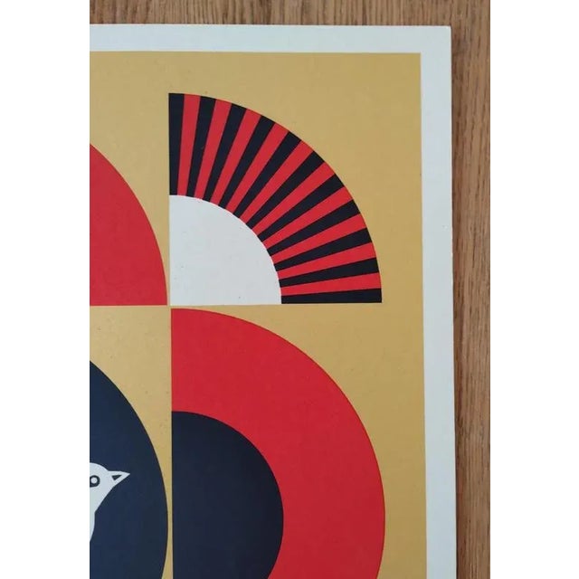 Shepard Fairey (Obey), Dove Geometric Jaune, 2017, Silkscreen For Sale - Image 6 of 7