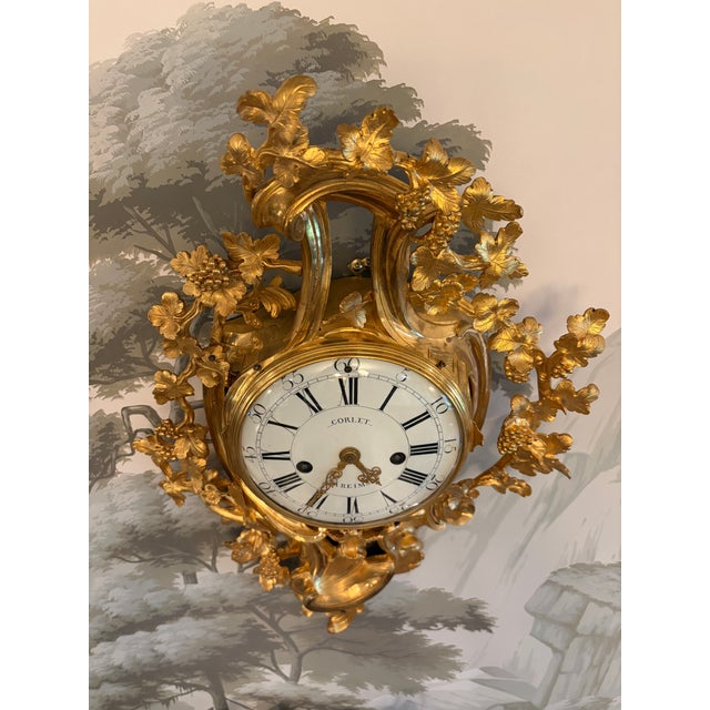 Antique French Loui XVI Period Cartel Wall Clock For Sale - Image 10 of 12