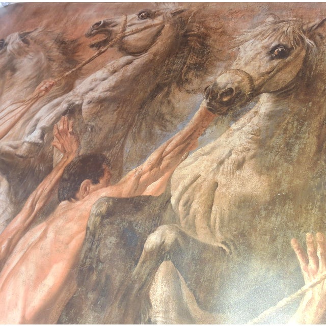 Textile 1990s Huge Signed Fine Art "Ferocitas" Giclee on Canvas by Tomasz Rut For Sale - Image 7 of 18