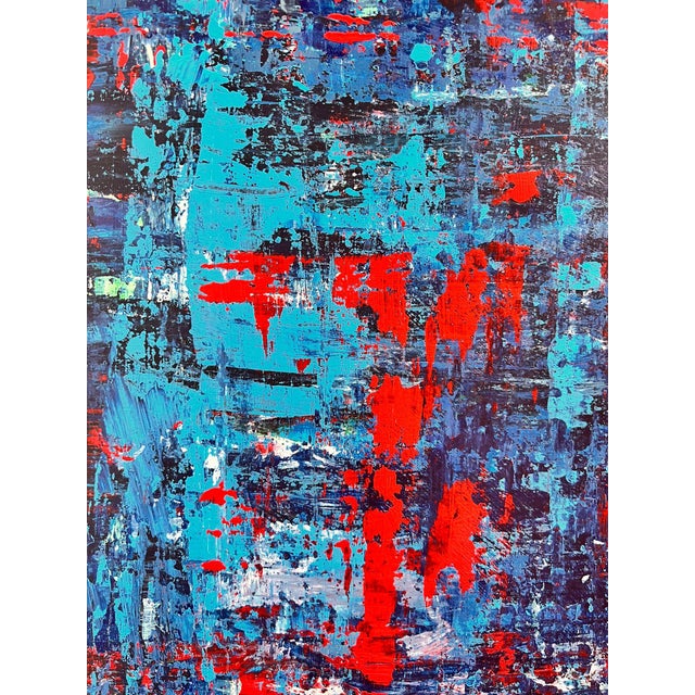 Layers of Life Abstract Expressionism Acrylic Painting by Shabs Beigh For Sale - Image 9 of 10