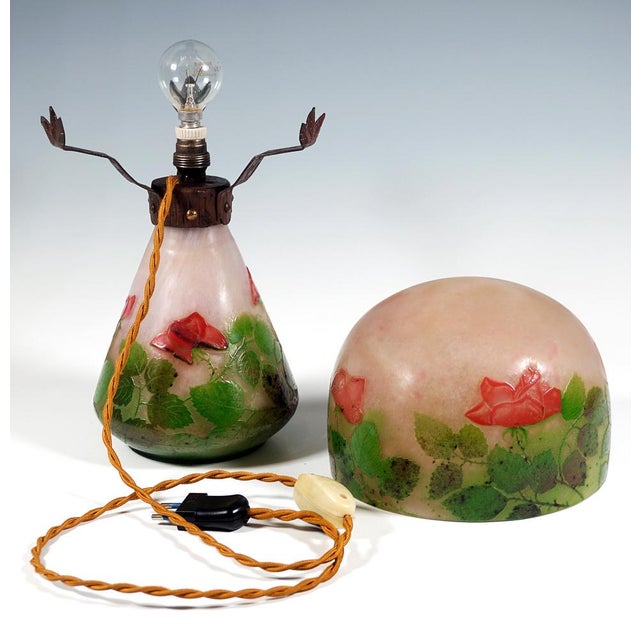 Art Nouveau Table Lamp from Daum Nancy, France, 1905 For Sale - Image 4 of 7