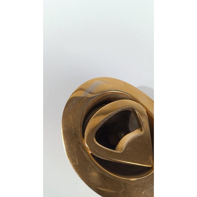 Vintage Hat Bottle Opener in Heavy Gilded Brass, 1970s For Sale - Image 9 of 17