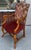 Italian 18c Style Alfonso Marina Treviso II Red Cut Velvet Throne Arm Chair - 1 of 2 Available For Sale - Image 3 of 6