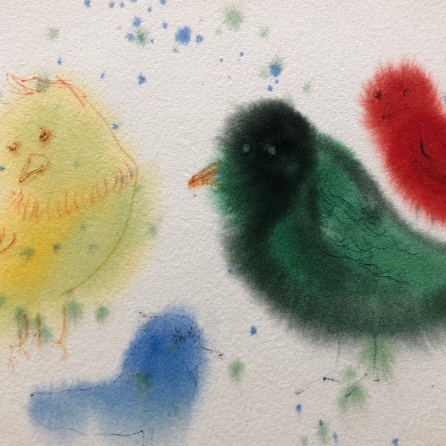 Original Hank Laventhal Abstract Watercolor Painting Signed “Unlikely