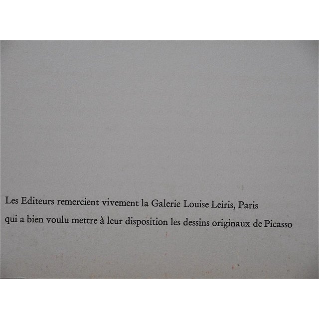 Pablo Picasso Vintage Picasso Lithograph-"Femme Au Collier" For Sale - Image 4 of 4