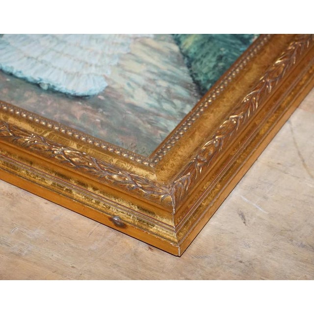 Gold Alan Maley, English Rose, Oil Painting, Framed For Sale - Image 8 of 9