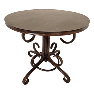 Bentwood Bistro Dining Table from Thonet, 1960s For Sale