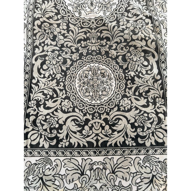 A late 19th century printed raised velvet textile. Could be used as a table runner or wall hanging.