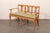 Italian 3-Chair Back Sofa Bench W/Cane Seat For Sale - Image 10 of 11