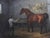 English Painting of a Horse and Groom in a Stable For Sale - Image 4 of 7