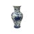 1980s Vintage Chinese Blue White Fruits Flowers Graphic Porcelain Art Vase For Sale - Image 5 of 13