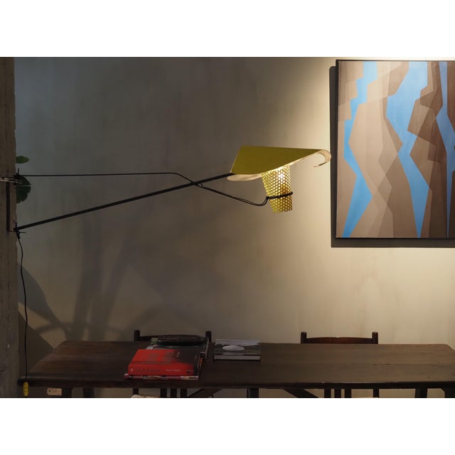 Model 128 Wall Light by Jacques Biny for Luminalité, 1950s For Sale - Image 9 of 15