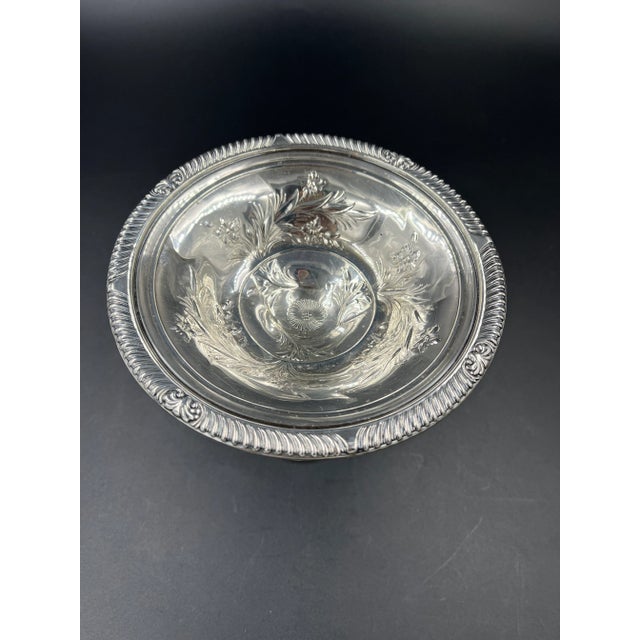 Antique Sterling Silver Compote For Sale - Image 6 of 12