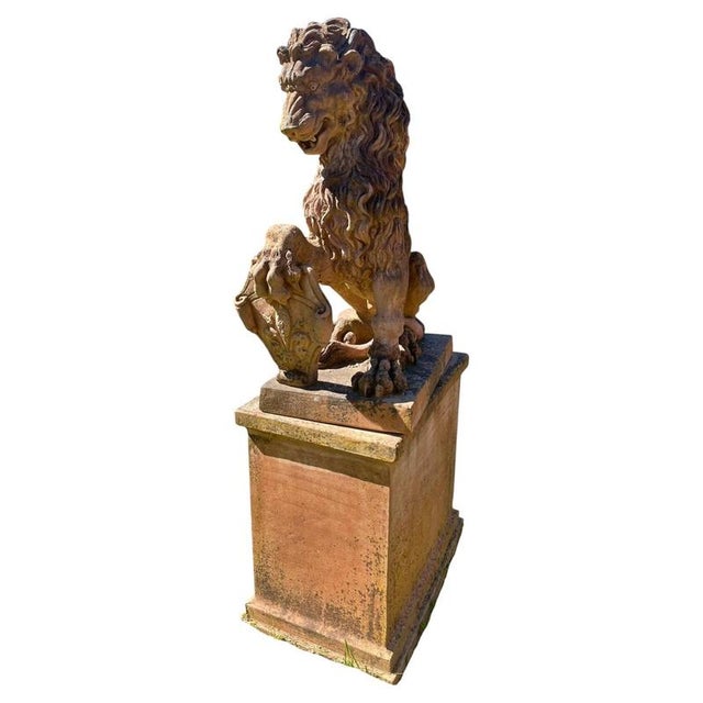 Silvano Porcinai, Lions, Terracotta, Set of 2 For Sale - Image 6 of 8