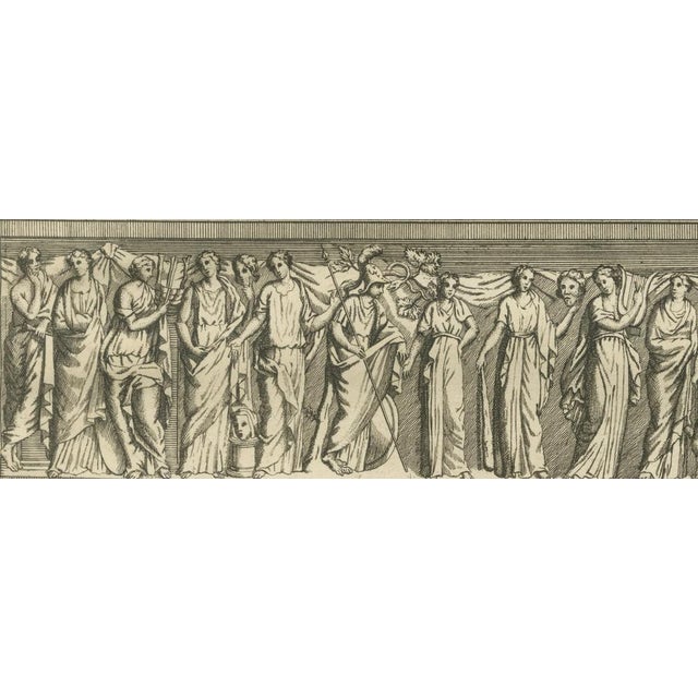 Montfaucon, Large Classical Relief with Female Figures, 1721, Engraving For Sale - Image 9 of 11