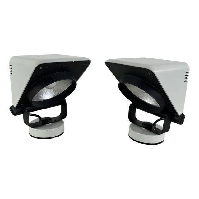 Vintage Adjustable Wall Lamps, Italy, 1970s, Set of 2 For Sale