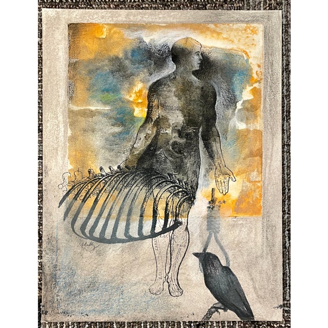 Neil Meitzler Mixed Media Painting For Sale - Image 4 of 4