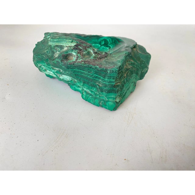 African Malachite Ashtray in Green For Sale - Image 4 of 9