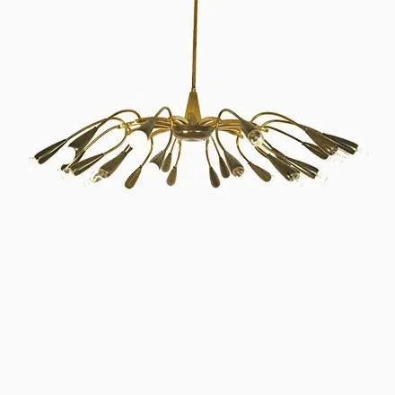 Mid-Century Brass Ceiling Lamp, 1950s For Sale - Image 11 of 11