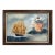 Late 20th Century Surreal Maritime Oil Painting Tall Ship & Sea Captain Portrait Signed B. Wilder For Sale